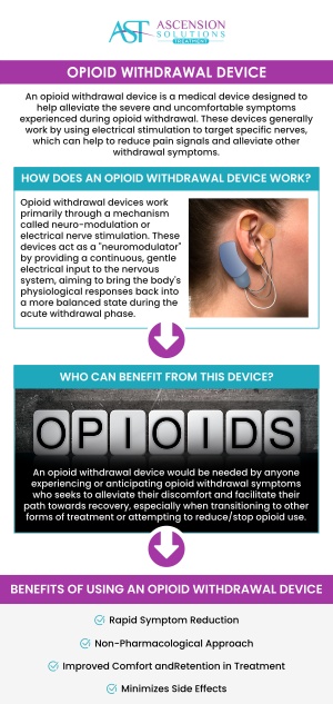 Ascension Solutions Treatment Clinic is now offering FDA-approved Device The Bridge, a device planted behind the ear that aims to ease the symptoms associated with opioid withdrawal. Contact us today for more information or to schedule an appointment online. We have convenient locations to serve you in Peachtree Corners GA and Asheville NC. Ascension Solutions Treatment Clinic is now offering FDA-approved Device The Bridge, a device planted behind the ear that aims to ease the symptoms associated with opioid withdrawal. Contact us today for more information or to schedule an appointment online. We have convenient locations to serve you in Peachtree Corners GA and Asheville NC.