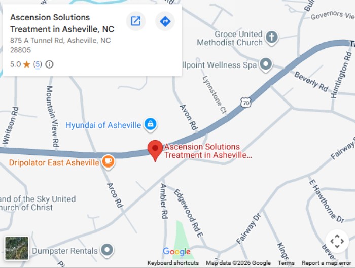 Directions to Ascension Solutions Treatment in Asheville, NC