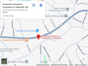 Directions to Ascension Solutions Treatment in Asheville, NC